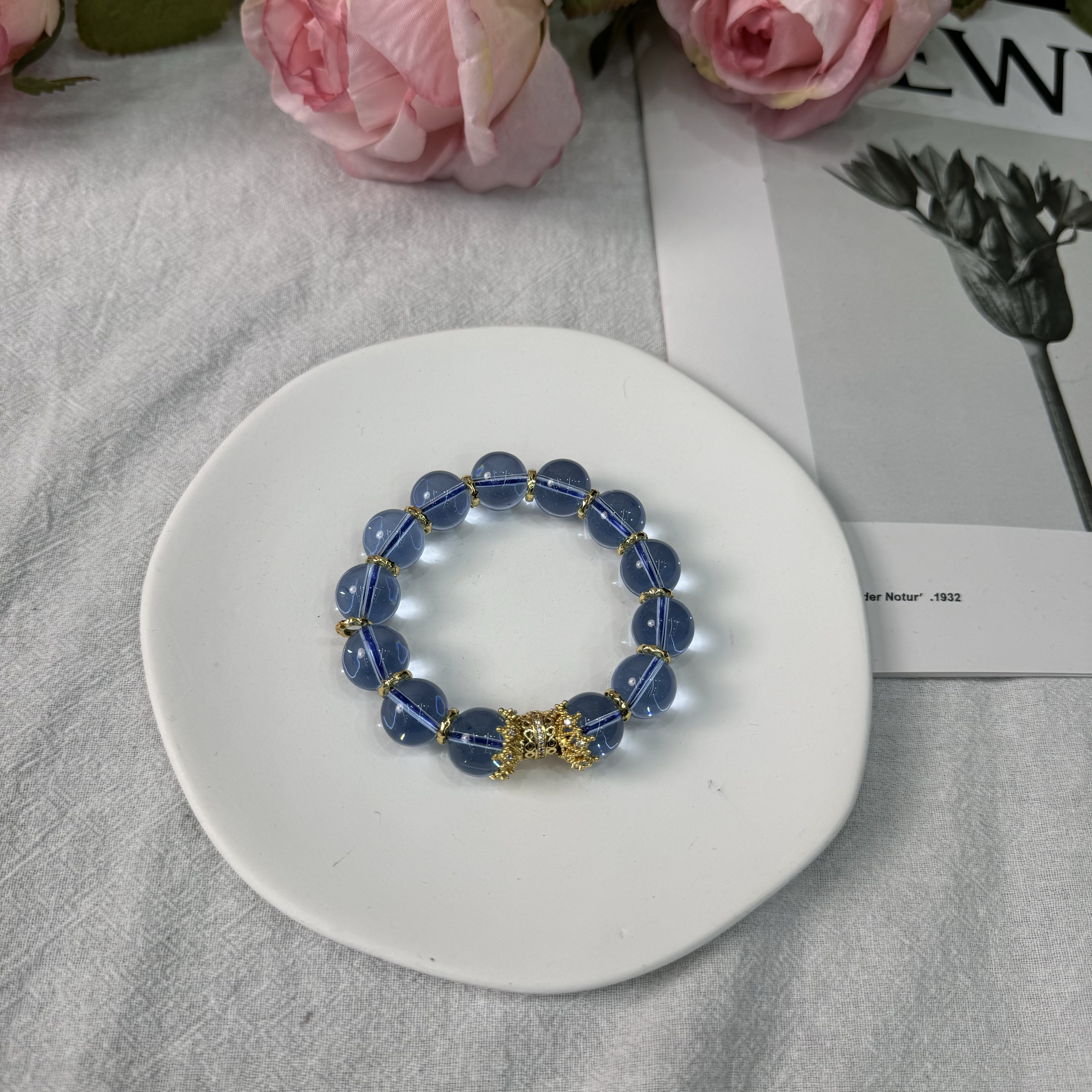 高定珠宝海蓝宝手链YL1456S088