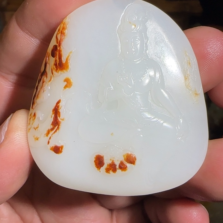 和田玉颈饰未镶嵌独**天