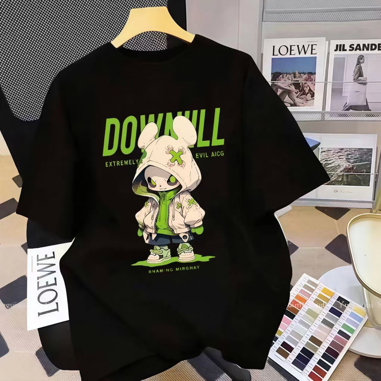 【100％纯棉】专柜品质 2025年新款男女同款情侣纯棉T恤宽松圆领短袖