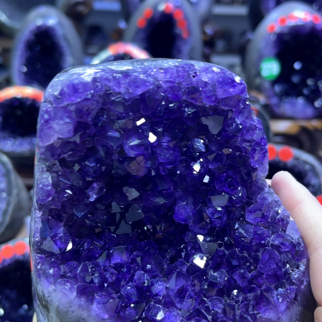 紫晶摆件未镶嵌紫水晶