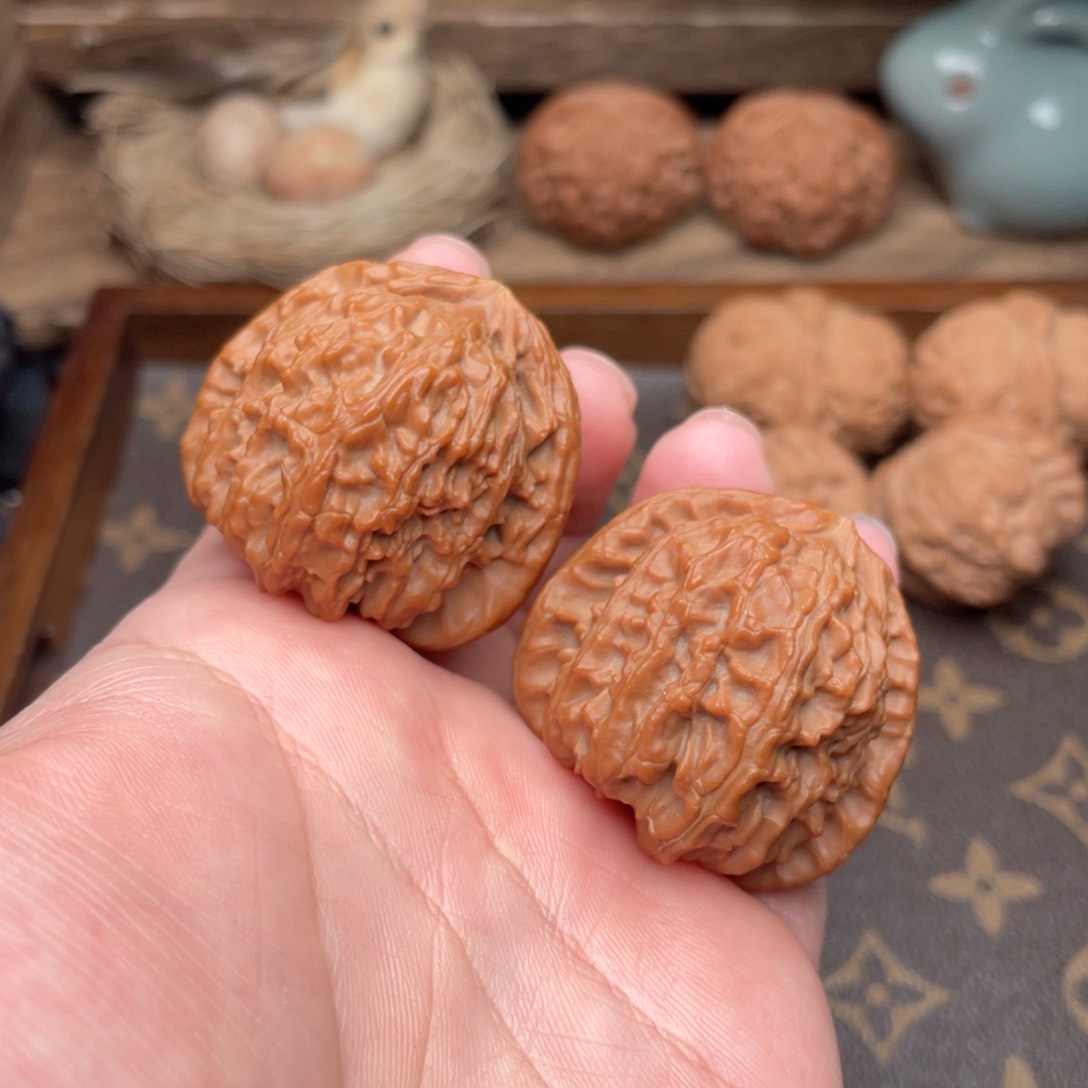 文玩核桃把件G5号号38白狮子