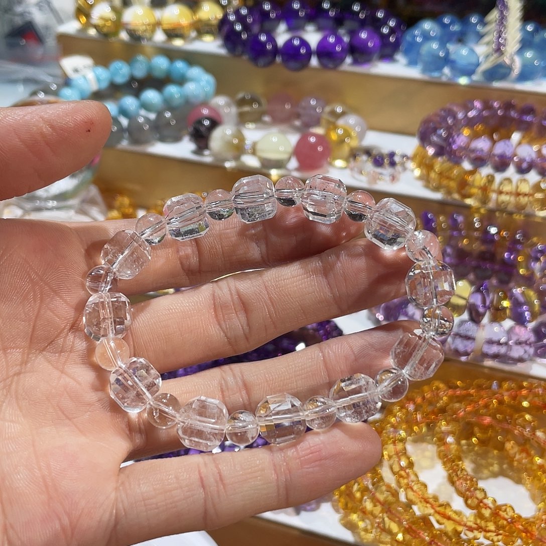 未镶嵌水晶手链白水晶