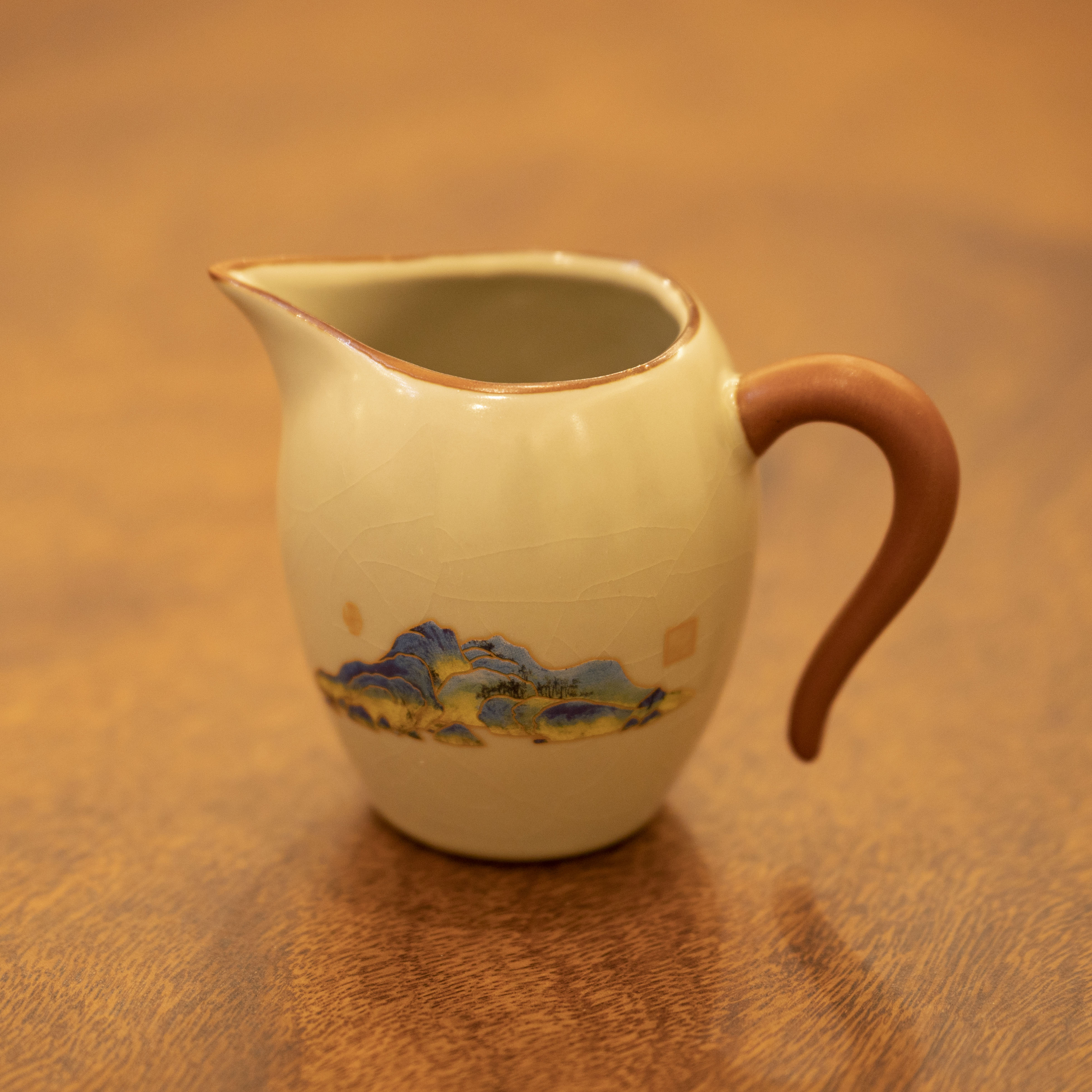 69号—汝窑冰裂开釉公道杯