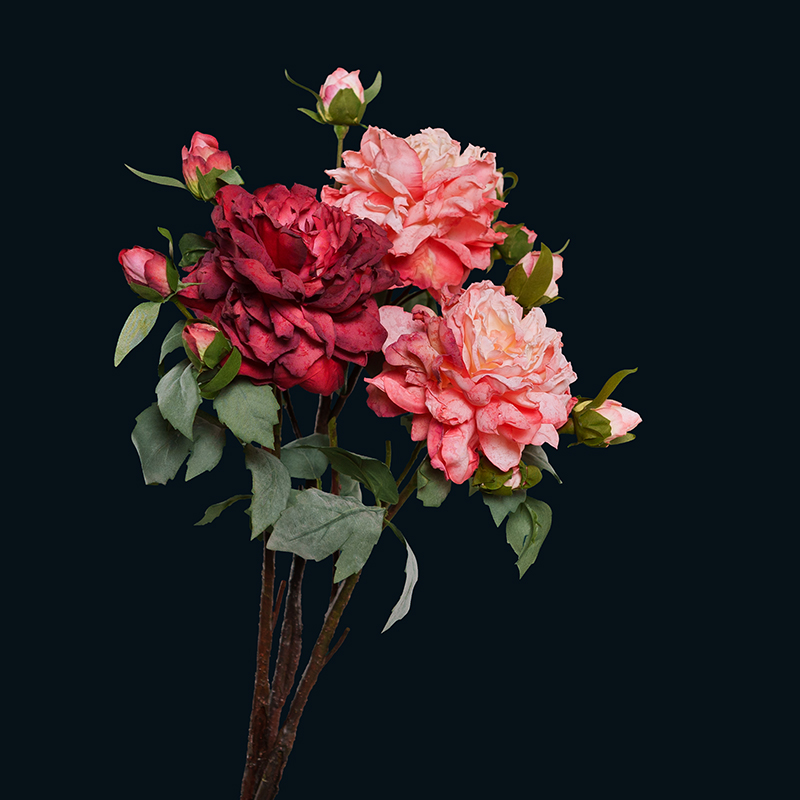 美筑里高档牡丹花绢花假花高级仿真花摆设轻奢客厅花艺摆件装饰花