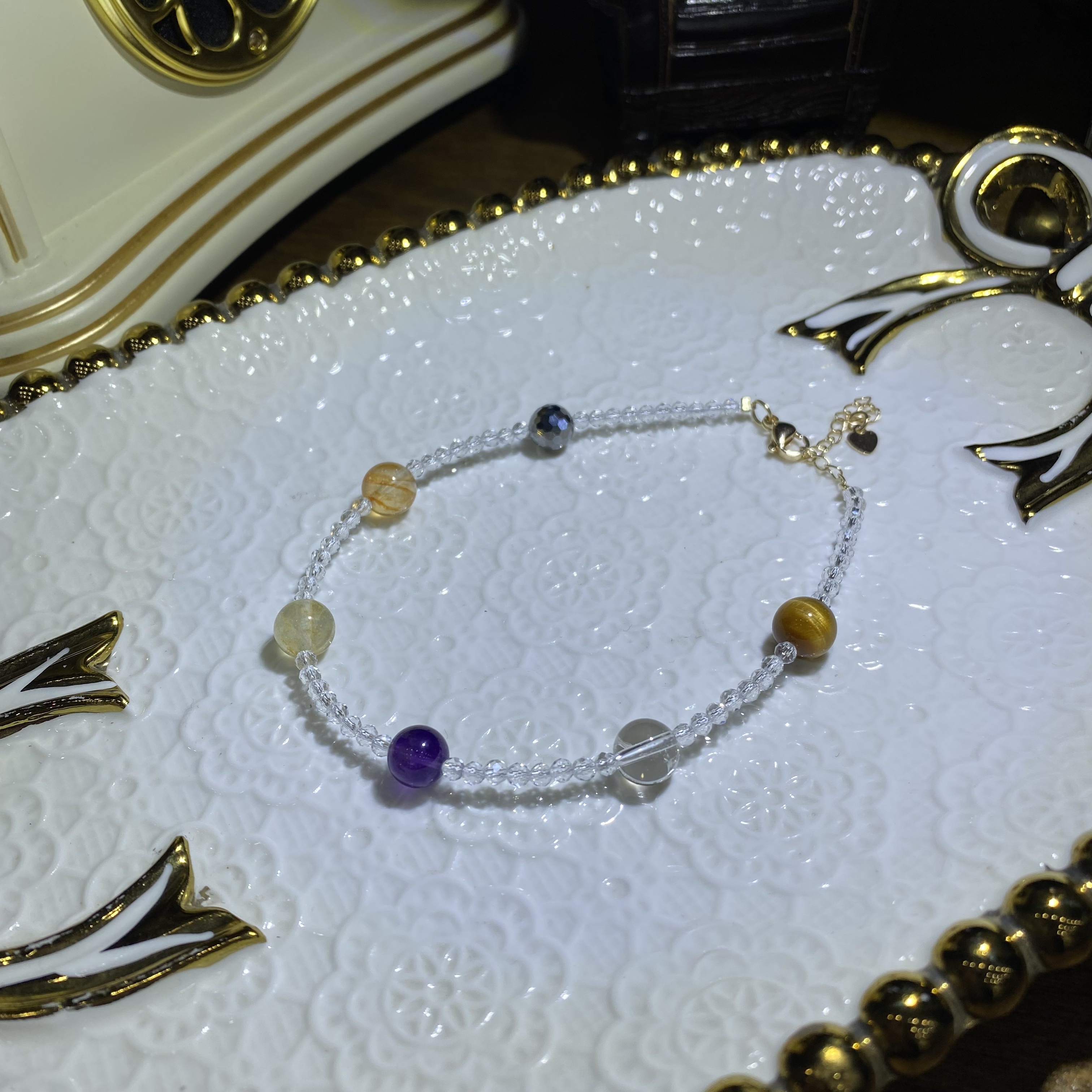 V151-天然水晶脚链设计款-多样性发其一