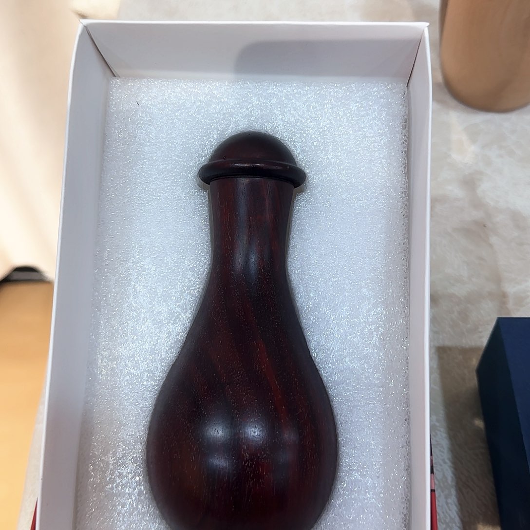 乌木类家具花瓶牙签罐