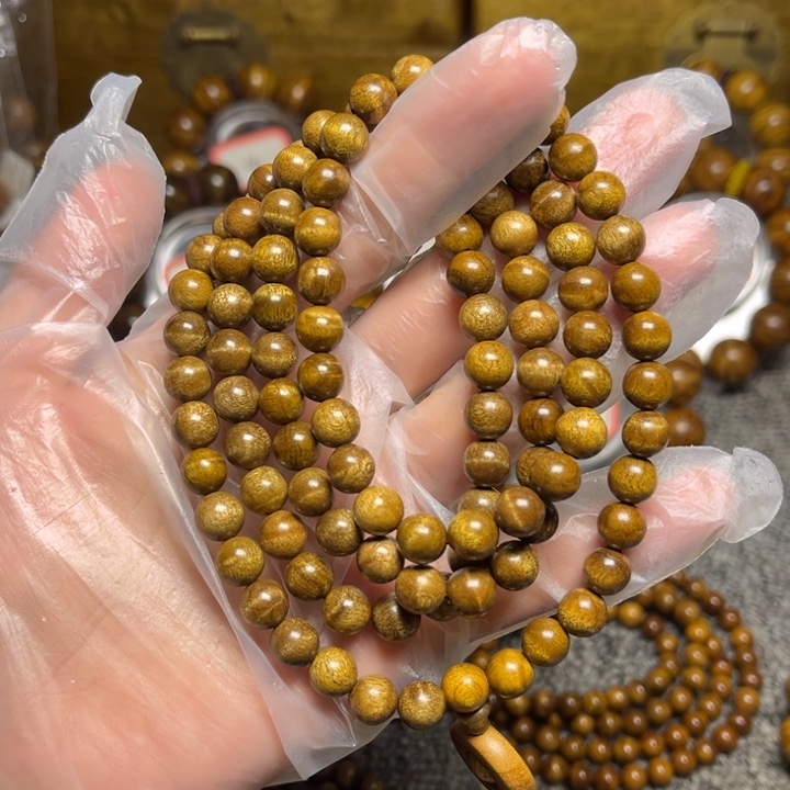 楠木（金丝楠）手串/手链枯木老料水波0.8*108