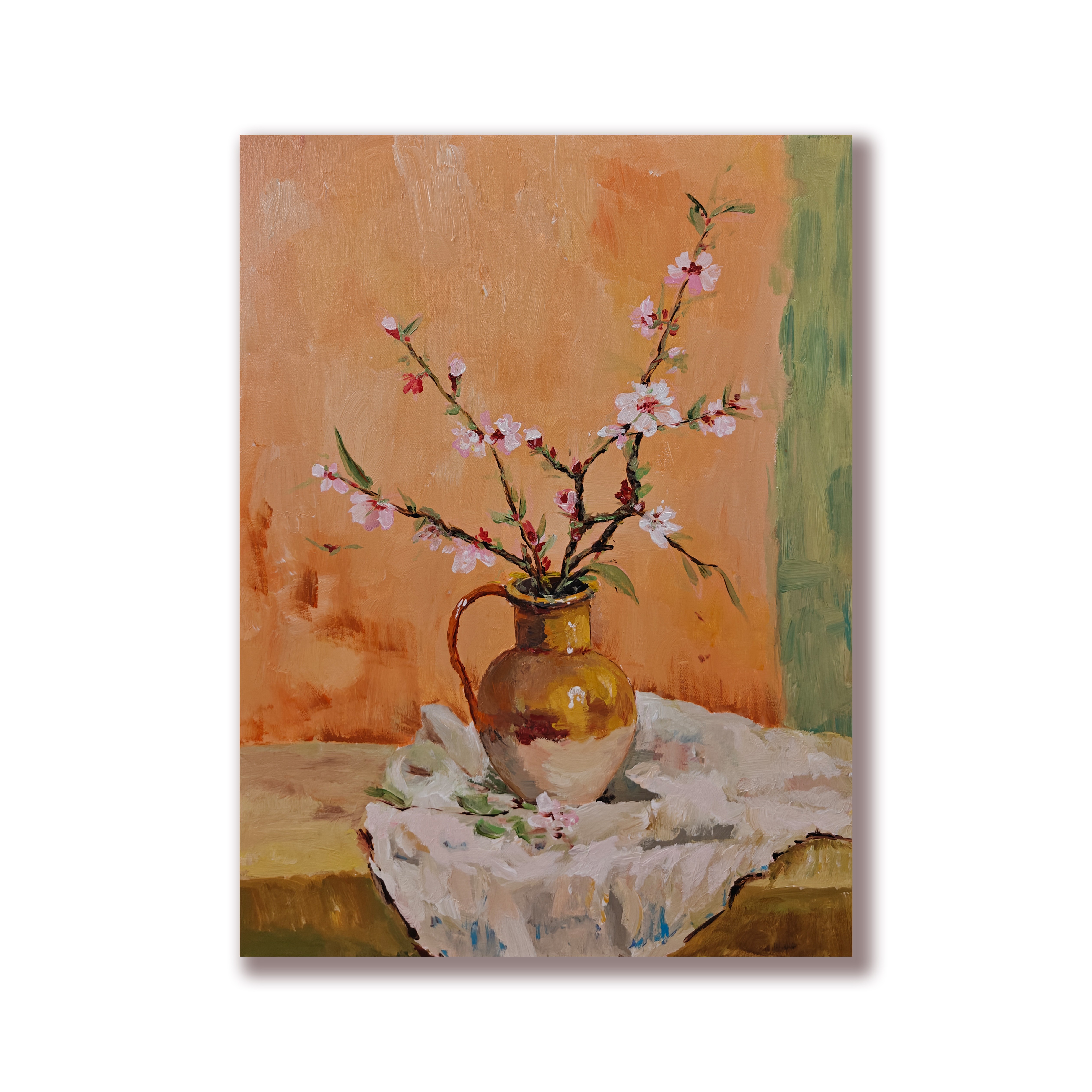 《桃花》60*80  原创丙烯装饰画