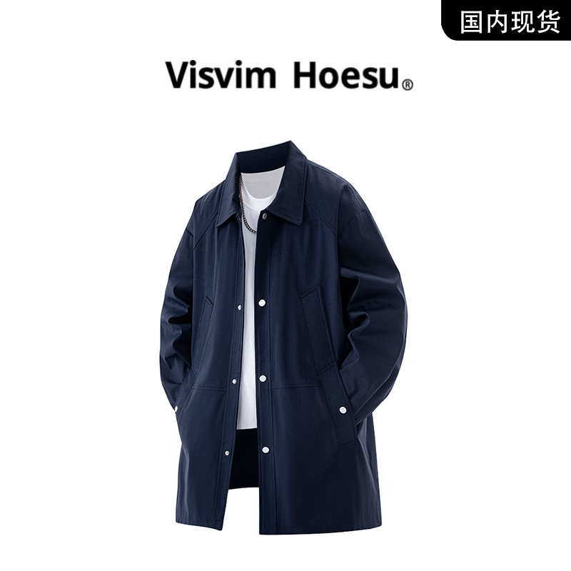 【品牌现货撤柜】VISVIM WINGS春秋新款中长款休闲夹克风衣外套男士