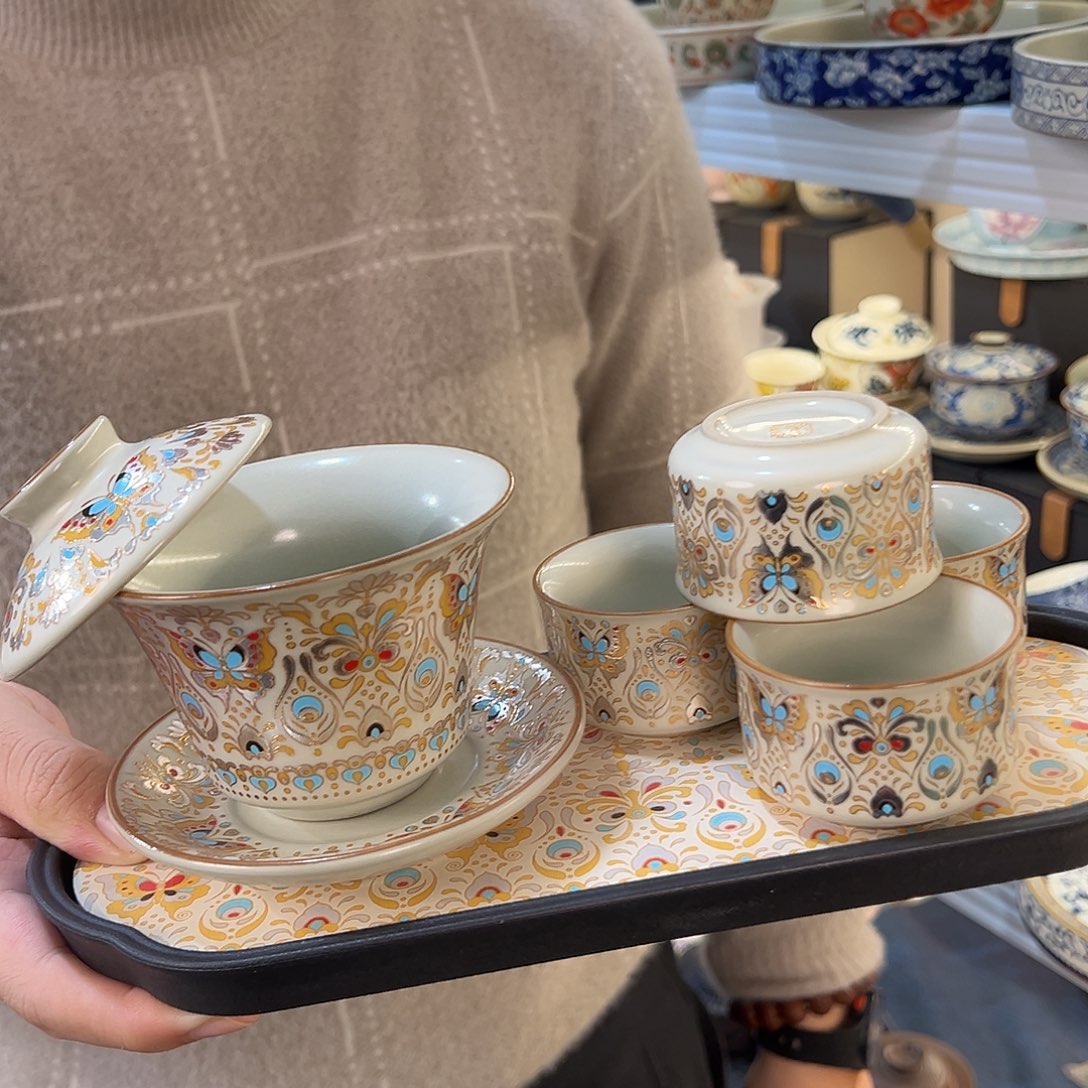 盖碗很漂亮我很喜欢