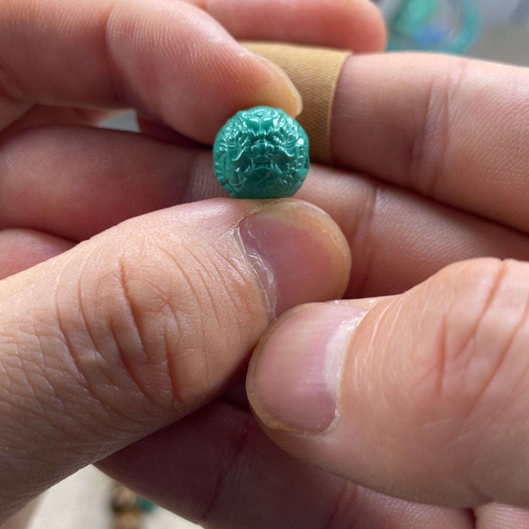 十堰手工雕刻配饰配珠，直径11