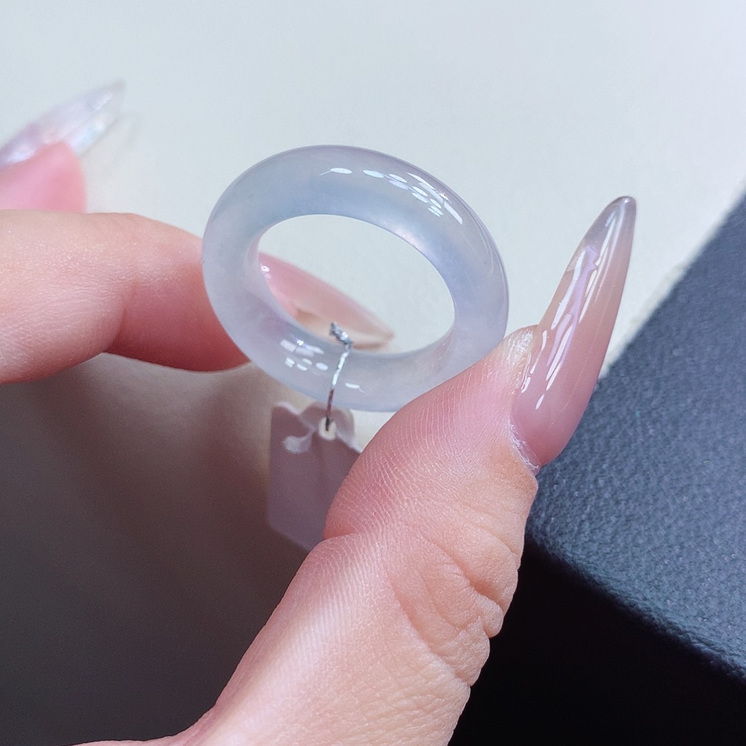 未镶嵌戒指翡翠17-18号