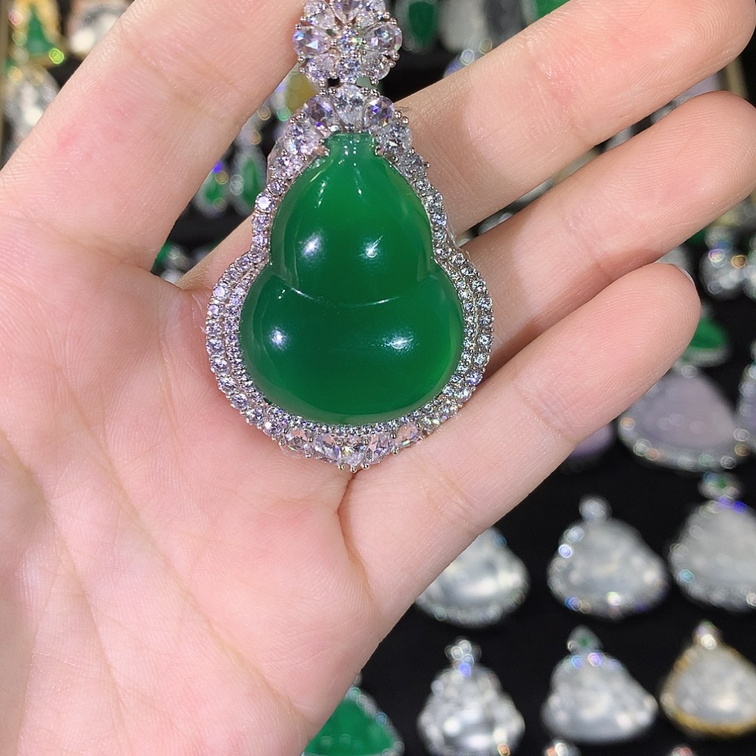 玛瑙/玉髓银S925镶嵌颈饰