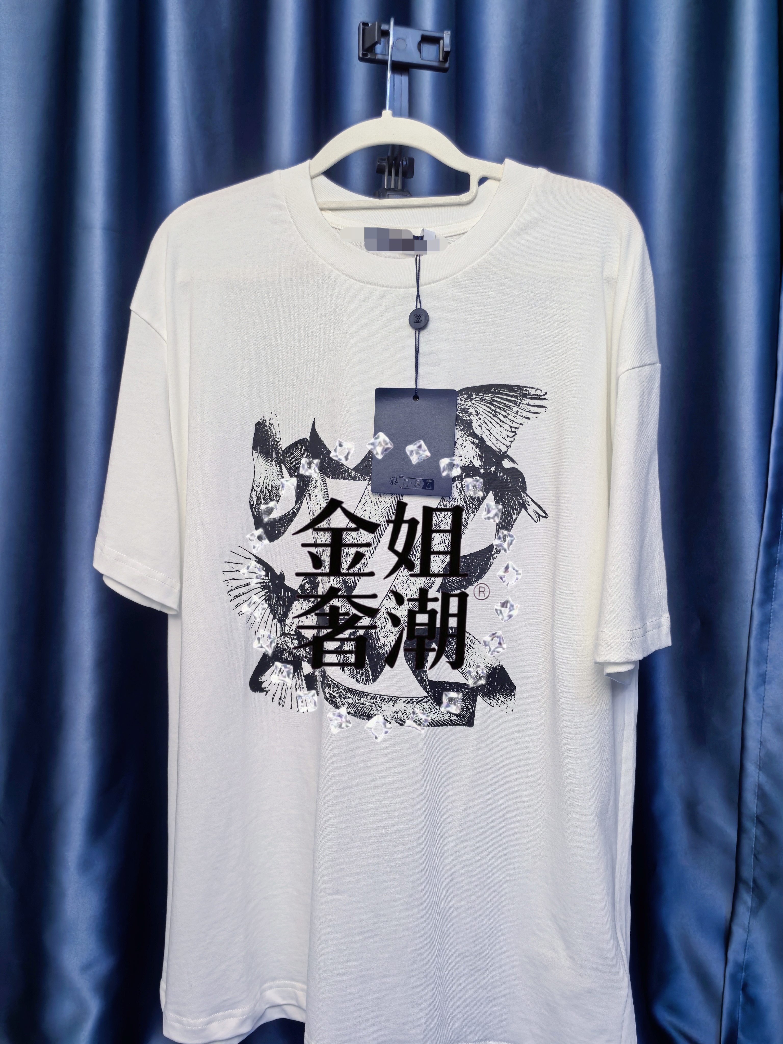 【金姐奢潮】L印标短袖常规款免烫夏季T恤修身型通用