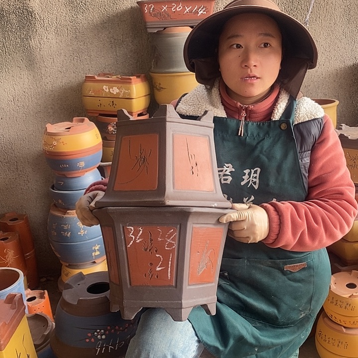 紫砂花盆盆栽花卉苗木种植