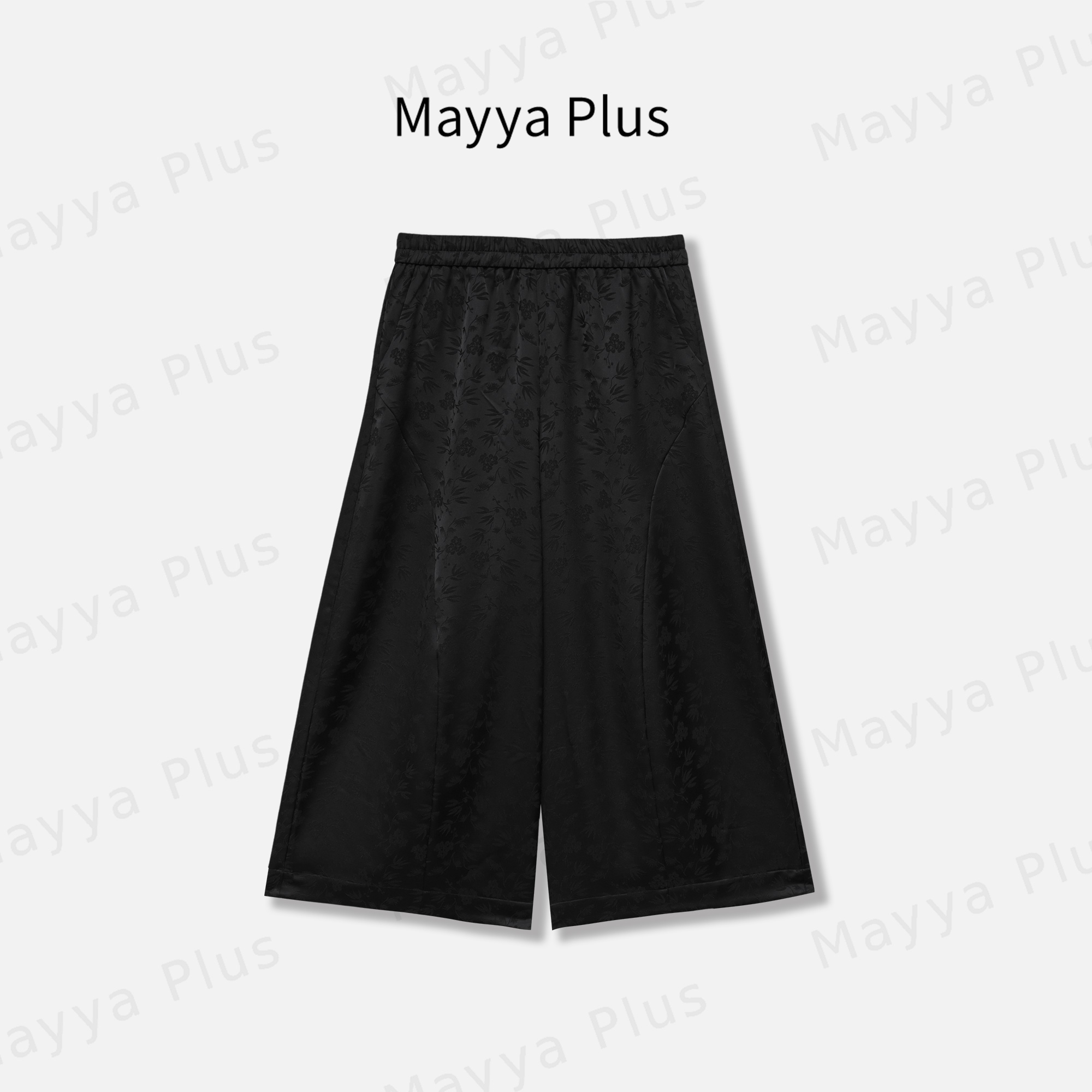 【花苞裤】Mayya Plus麦芽定制国风新中式提花阔腿裤休闲裤32528676