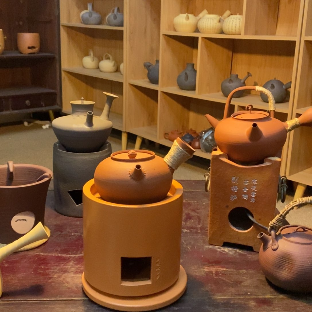 陶王*全新炉加叶乔日式壶420c