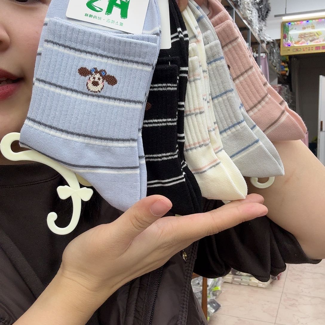 羊羔毛女士中筒组合1 5双