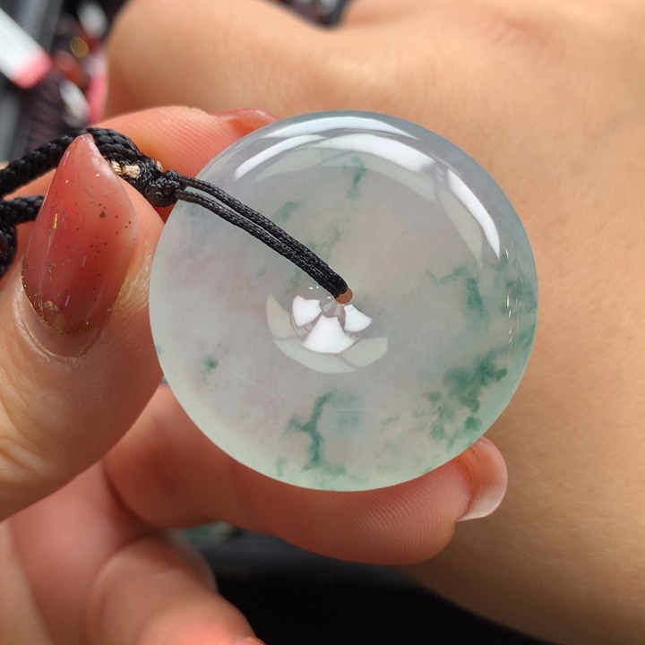 翡翠颈饰未镶嵌翡翠饰品32:8--5.6