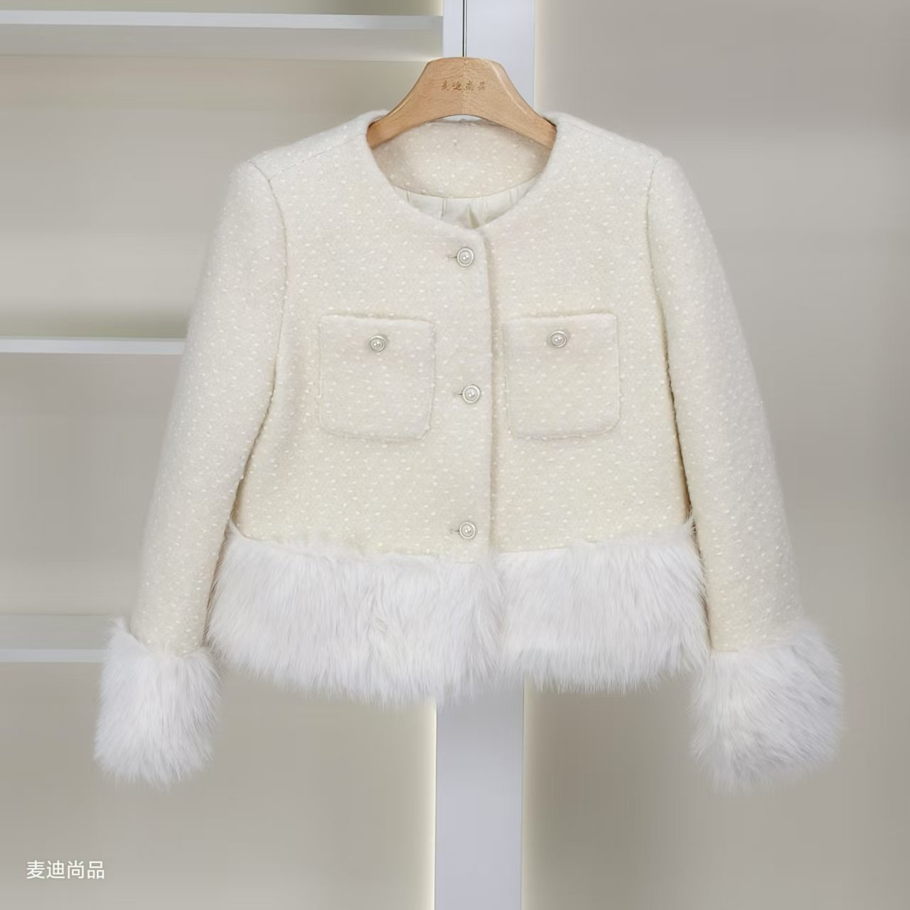 【麦笛05】50522224 秋冬厚款小香羽绒外套品牌撤柜女装