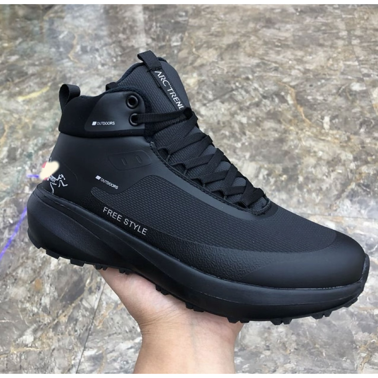 Arctenyx【茑家】Aerios男士高帮圆头雪地靴减震防滑