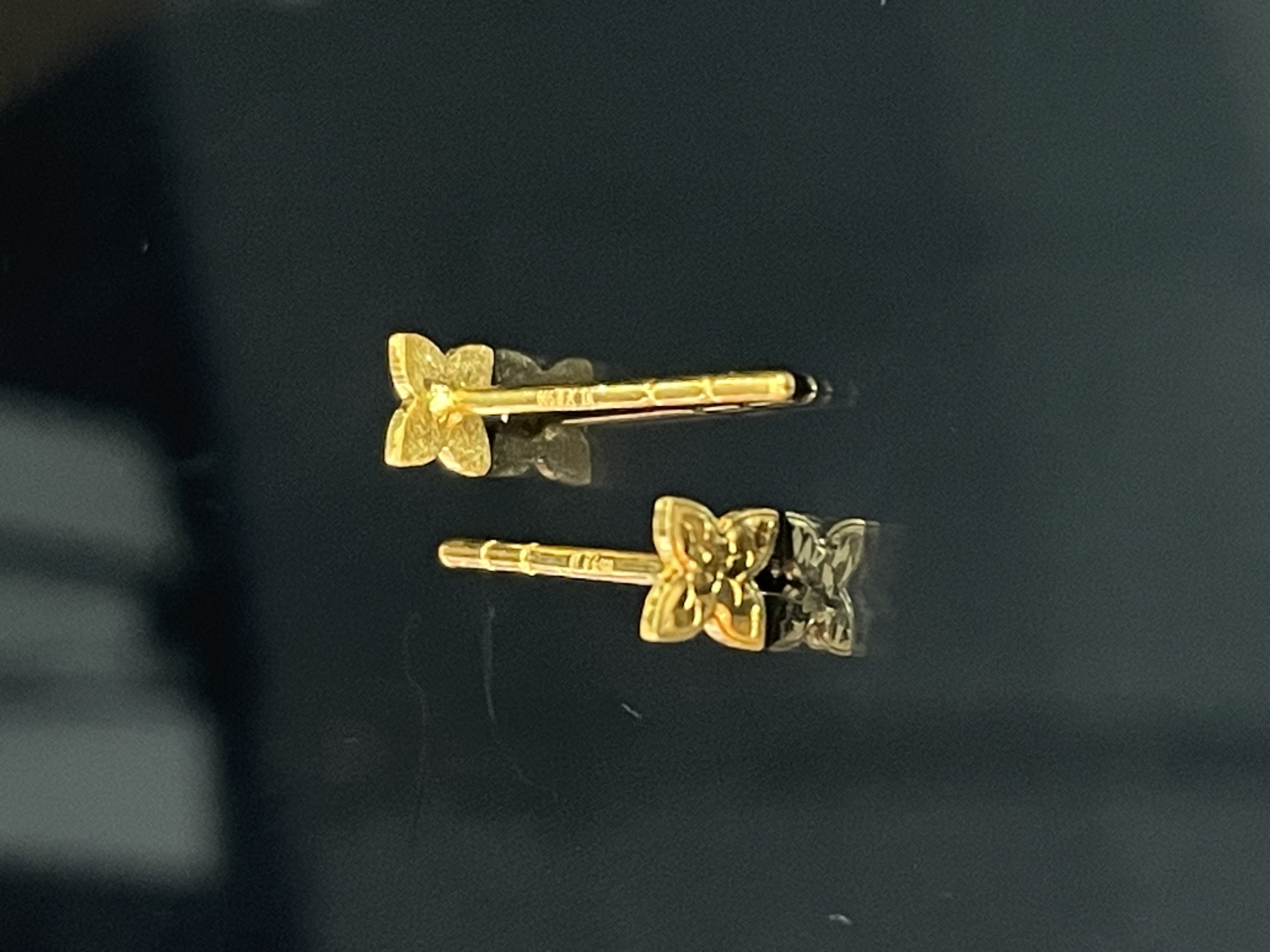 【金展珠宝】足金  幸运草耳钉