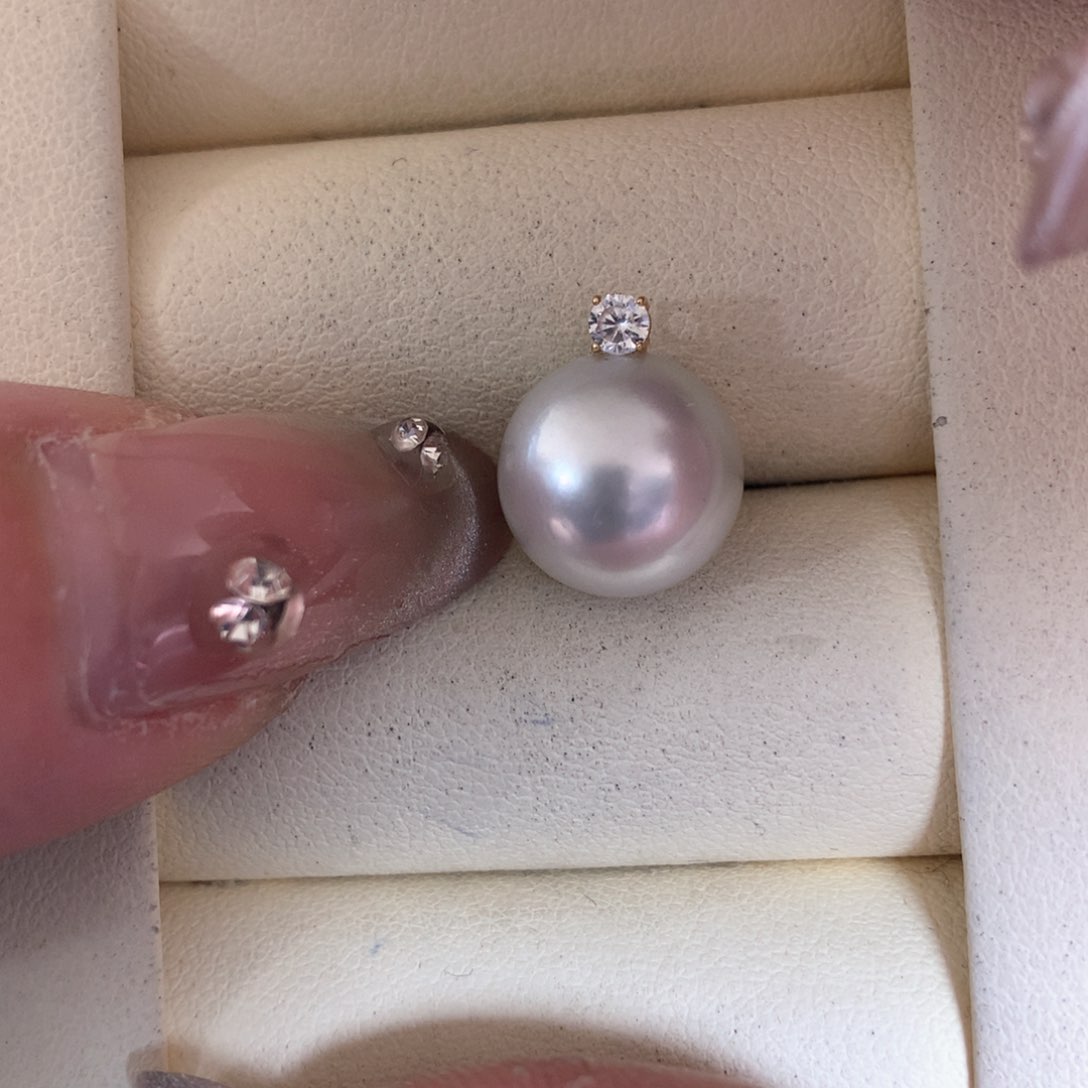 海水珍珠颈饰18K金镶嵌