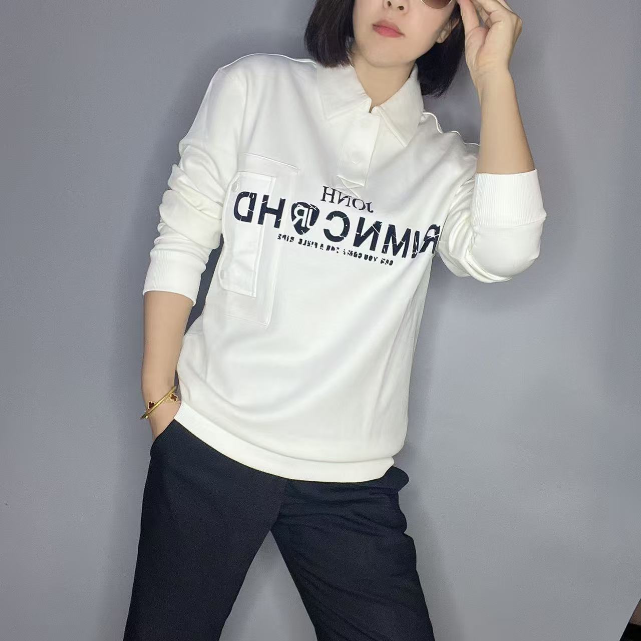 欧货秋冬新品时尚潮流个性男士POLO衫卫衣