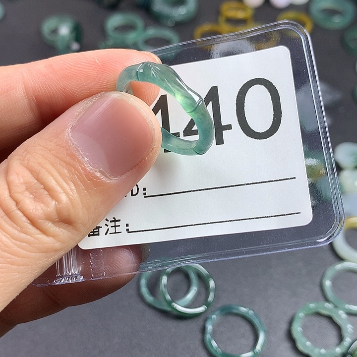 未镶嵌戒指翡翠竹节18号