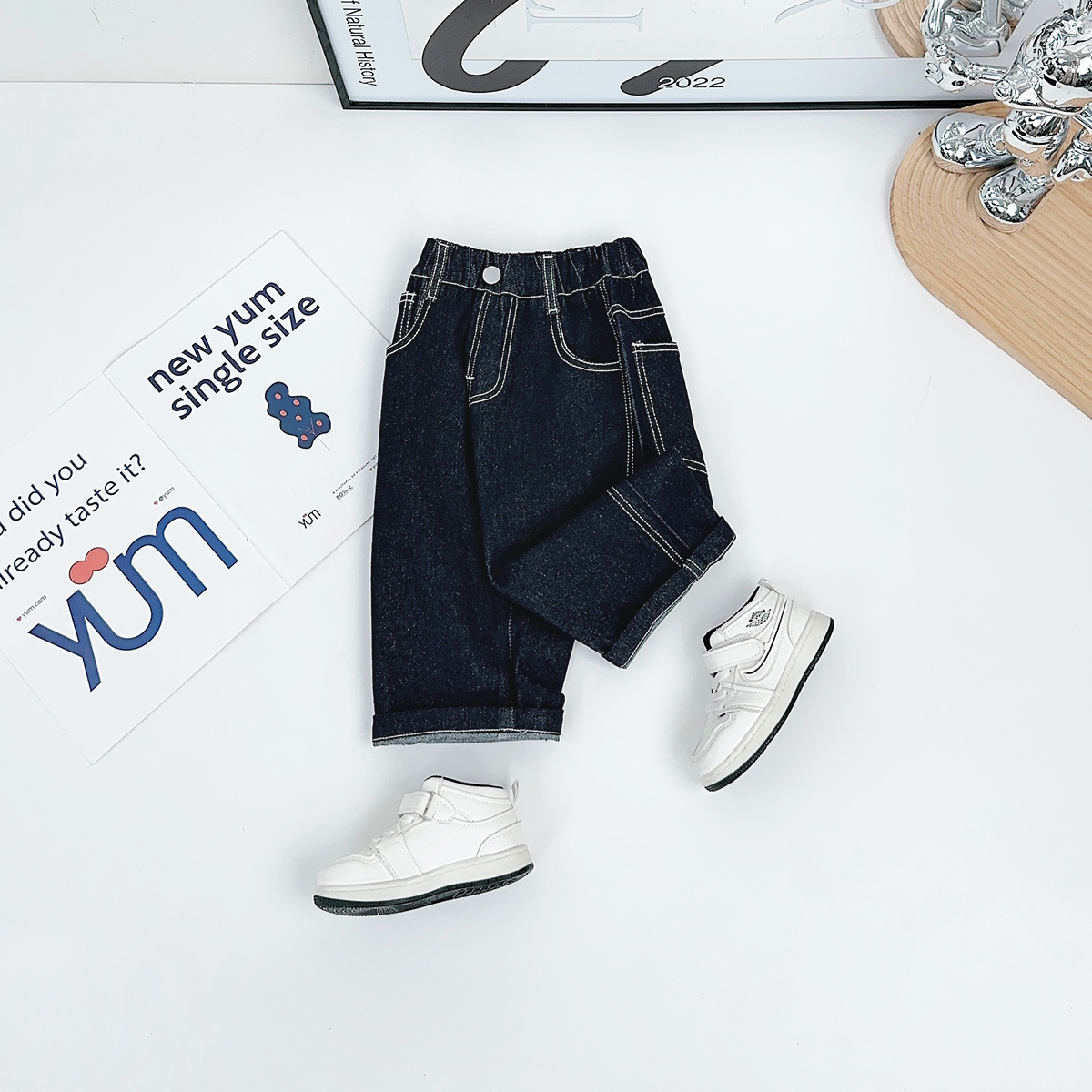 儿童七分裤子夏装薄款男童装牛仔宽松夏季潮CXF3628 悠悠童话童装