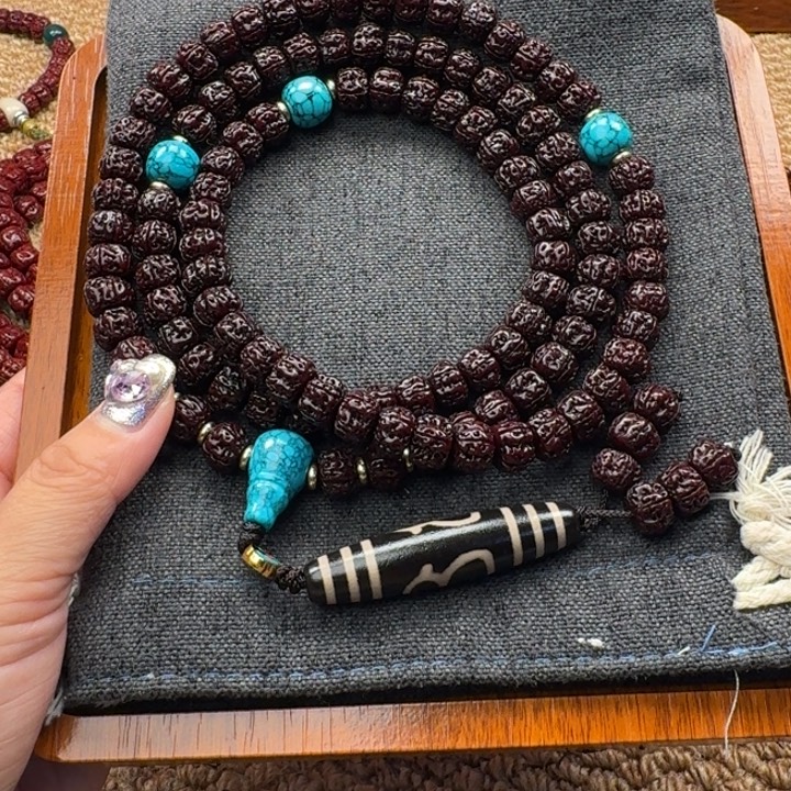 D***.金刚菩提吊坠藏式盘龙