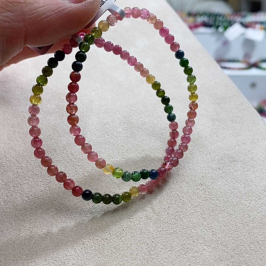 碧玺手链未镶嵌多样性发一条