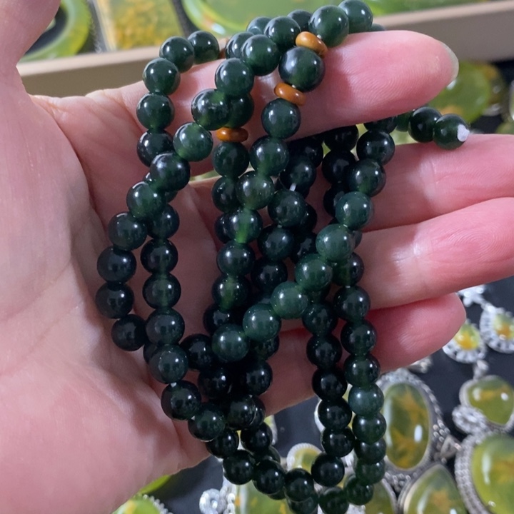 岫玉未镶嵌项链岫玉岫玉五零一天然玉