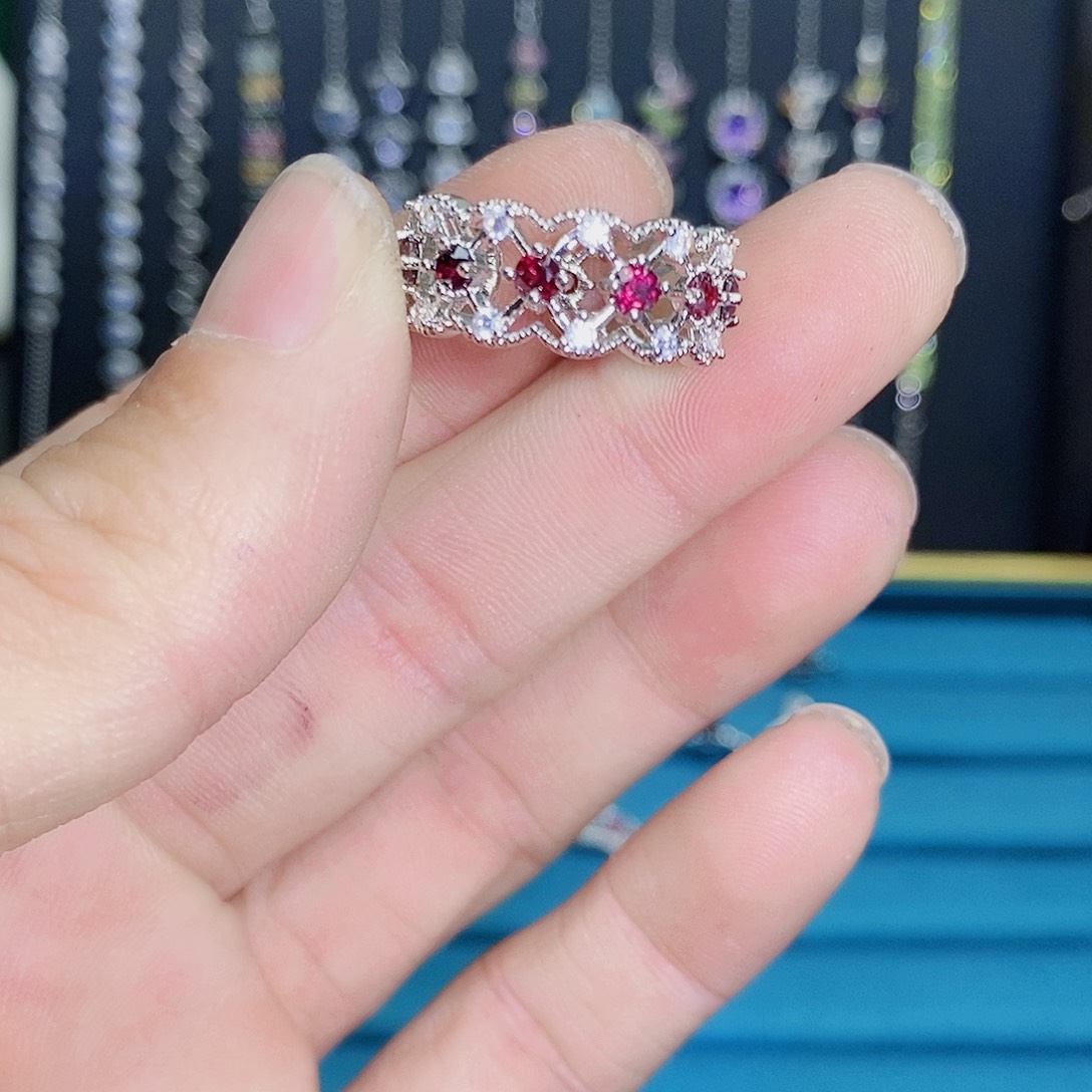 紫晶珠宝半成品银S925镶嵌