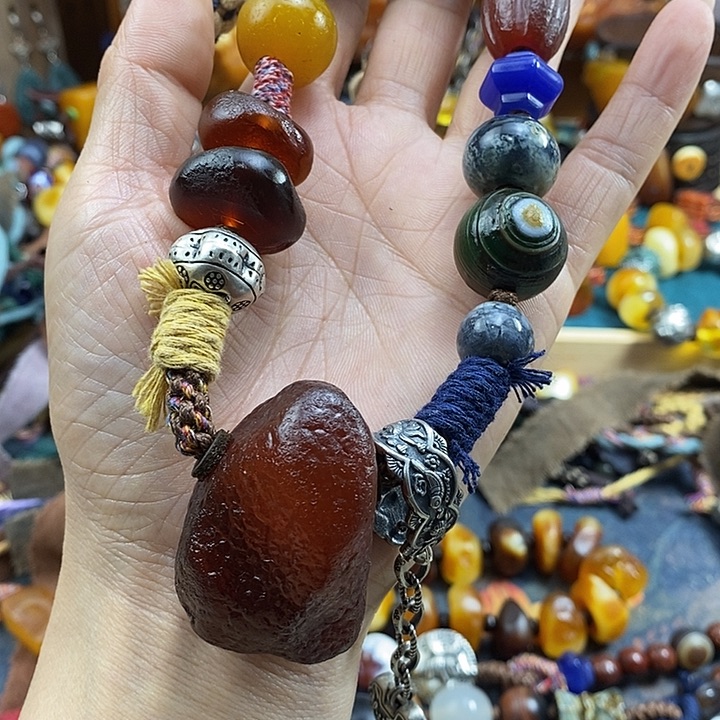 蜜蜡未镶嵌项链项链