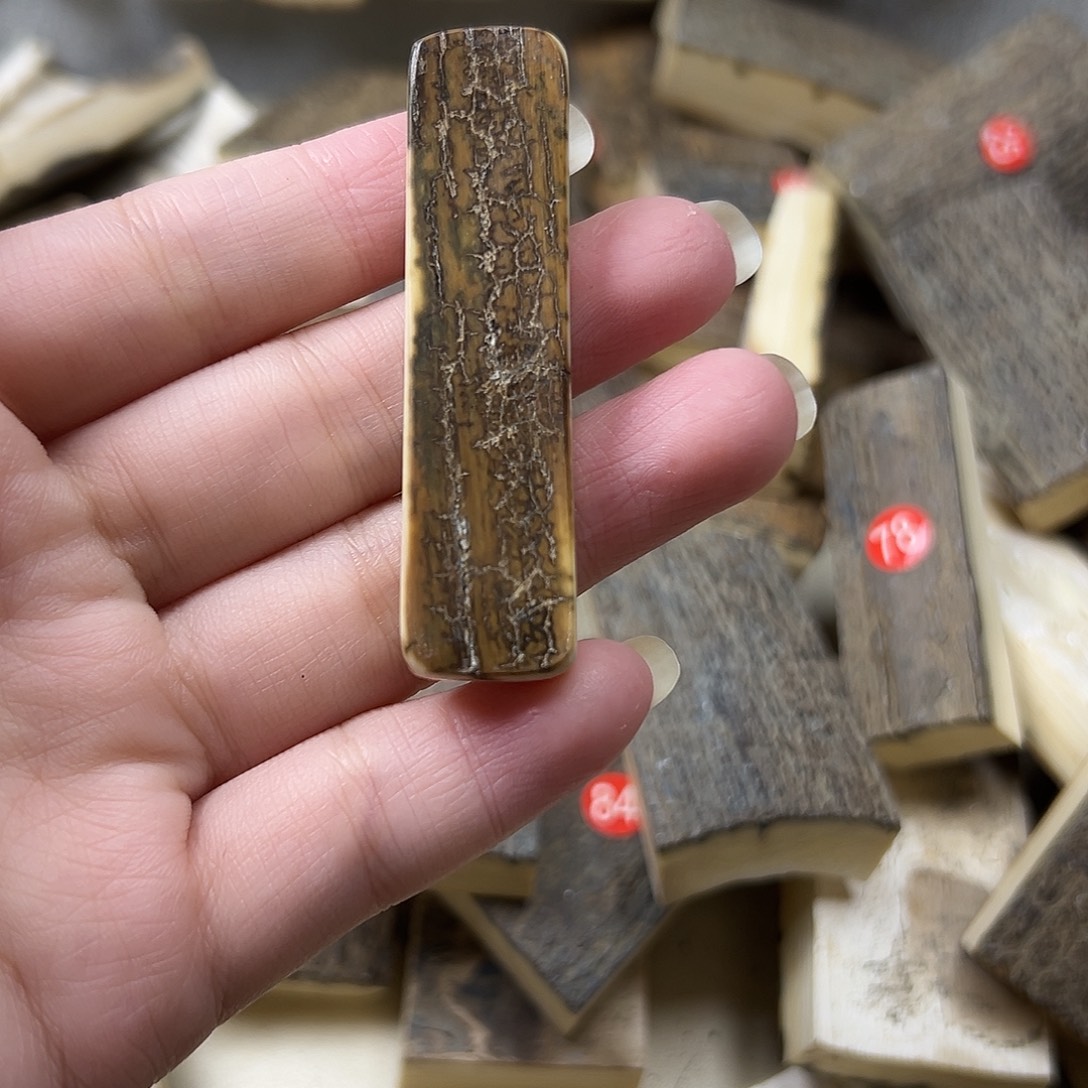 猛犸象牙手串/手链/手镯猛犸原材料边角料大块料