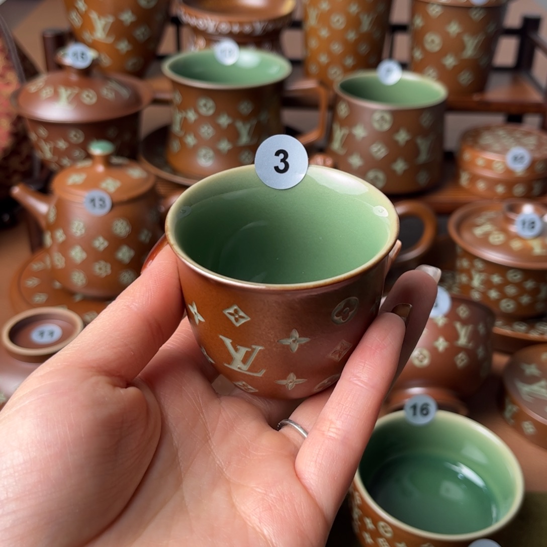 草木灰老花铃铛杯