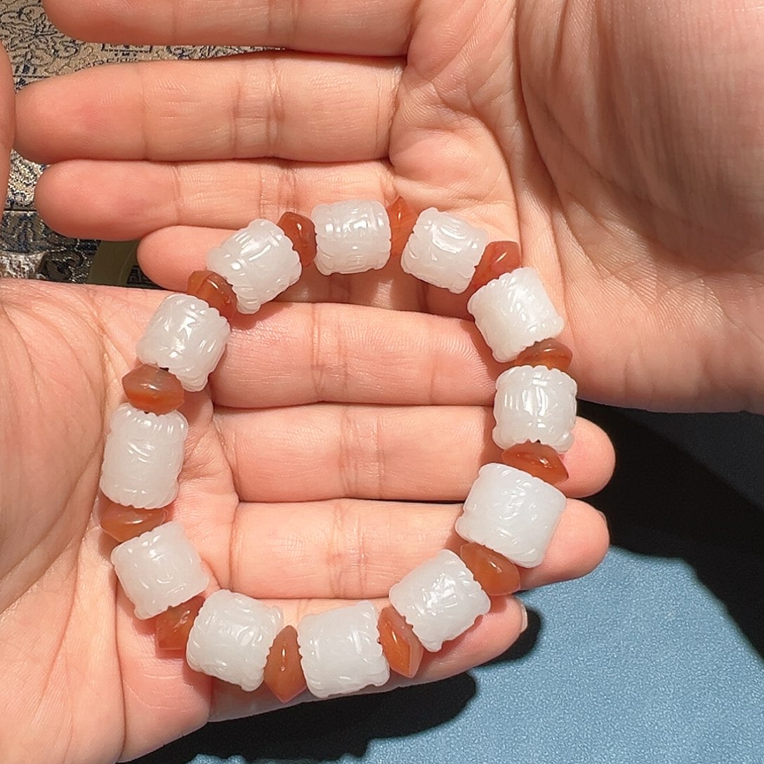 【闪购商品】和田玉颈饰未镶嵌双**荣