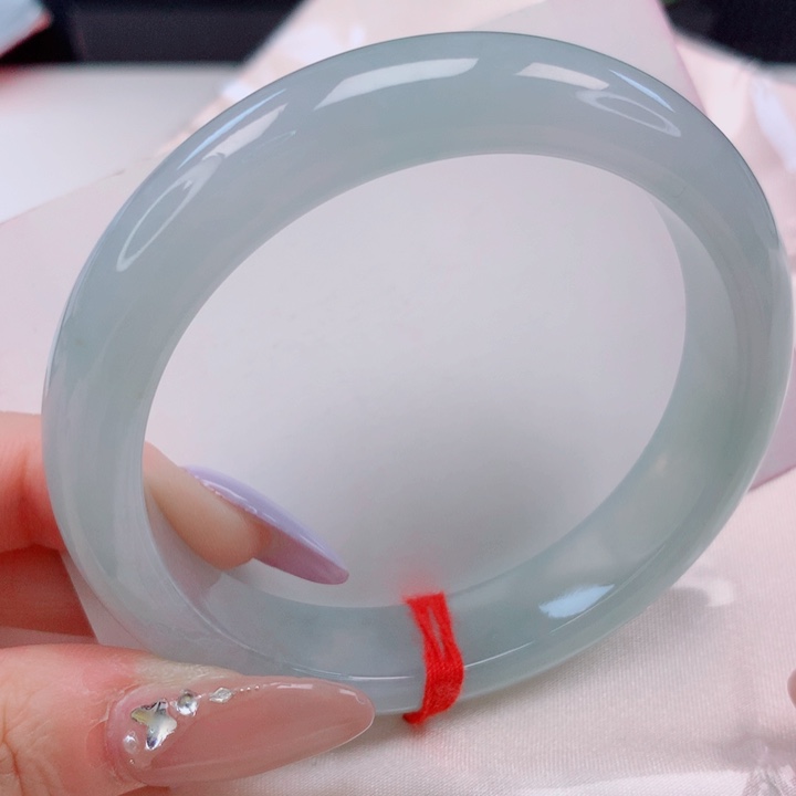 翡翠未镶嵌手镯57圈