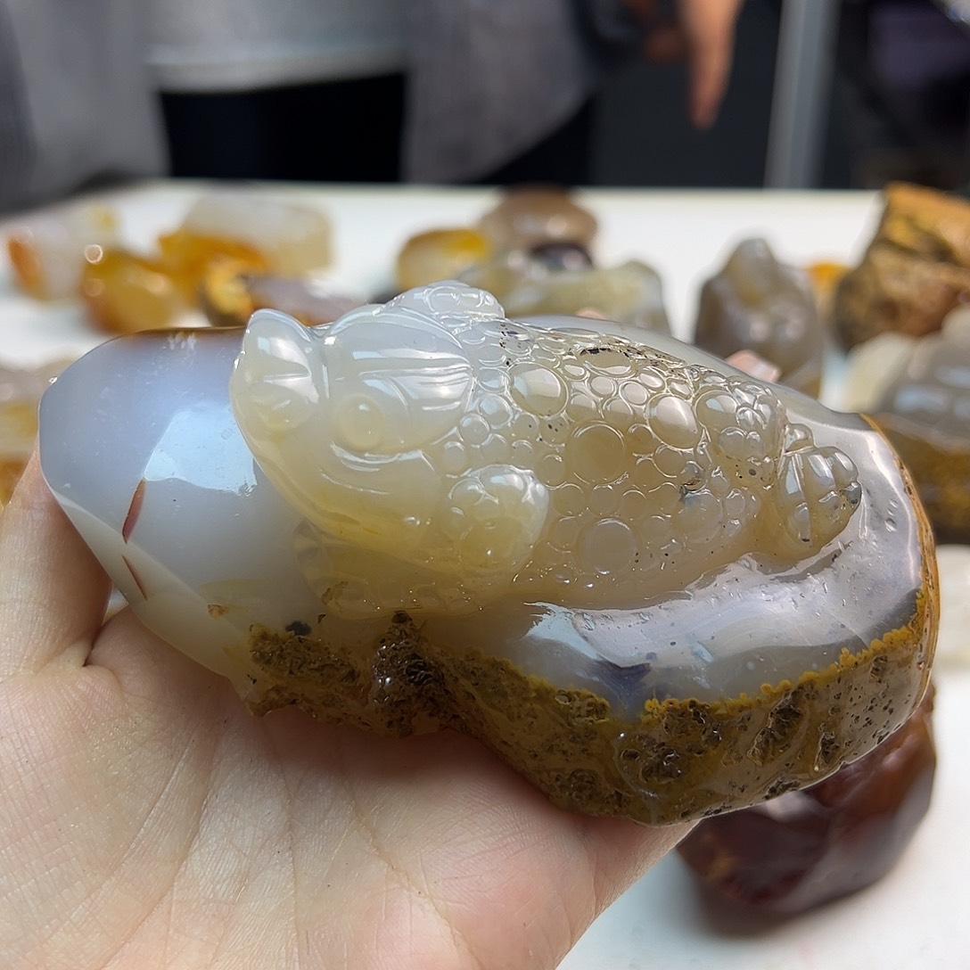 玛瑙/玉髓合金颈饰