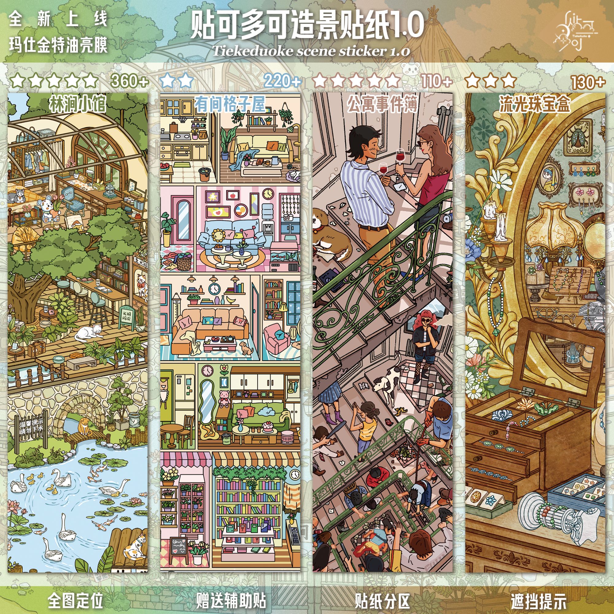 下单有礼【贴可多可1.0】飞机盒发货造景贴纸手工解压玩具微缩场景