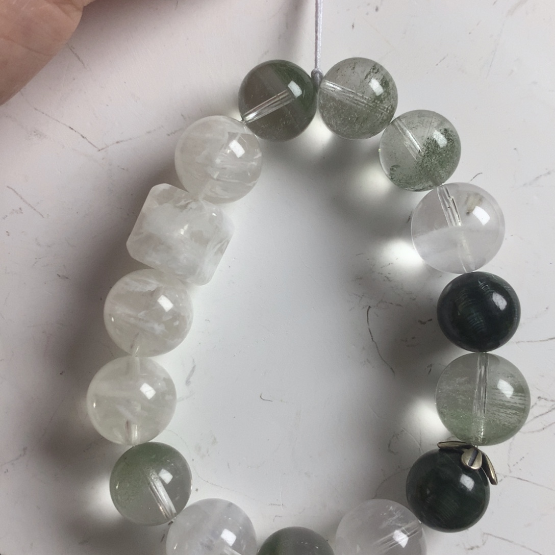 第***人手串银S925镶嵌水晶