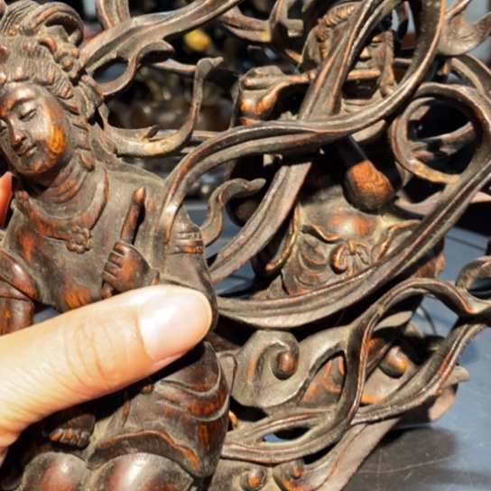 夜***兔香榧木敦煌乐舞飞天