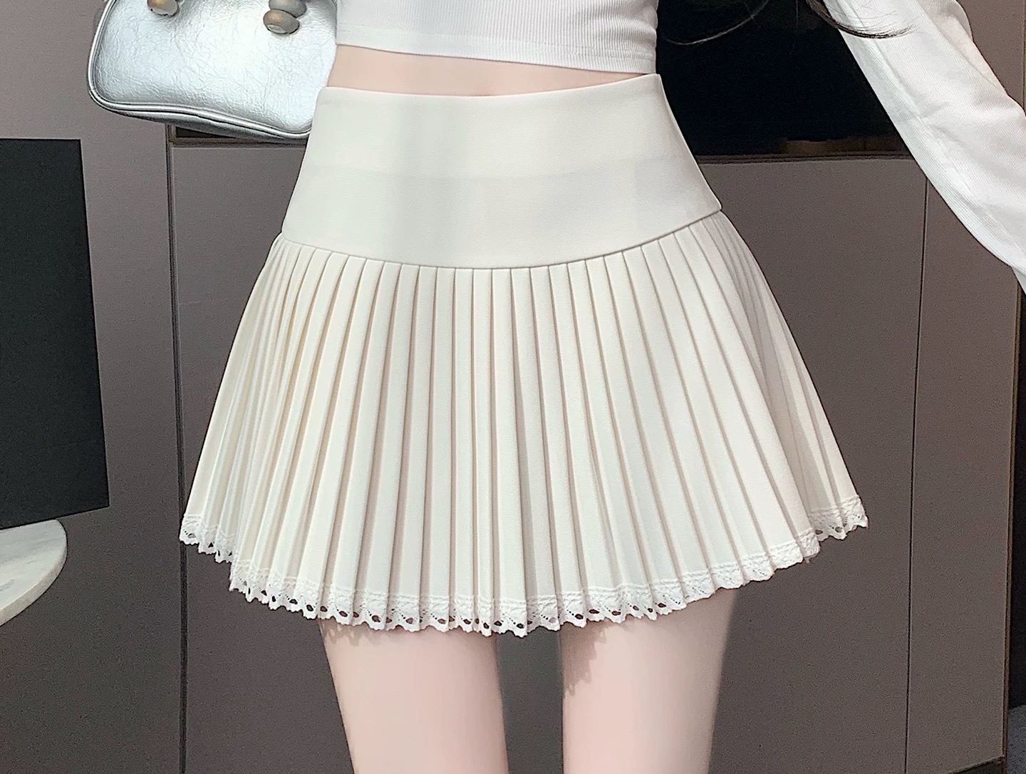 NINIE · 法式毛呢高级洋气显瘦百褶裙秋冬半裙