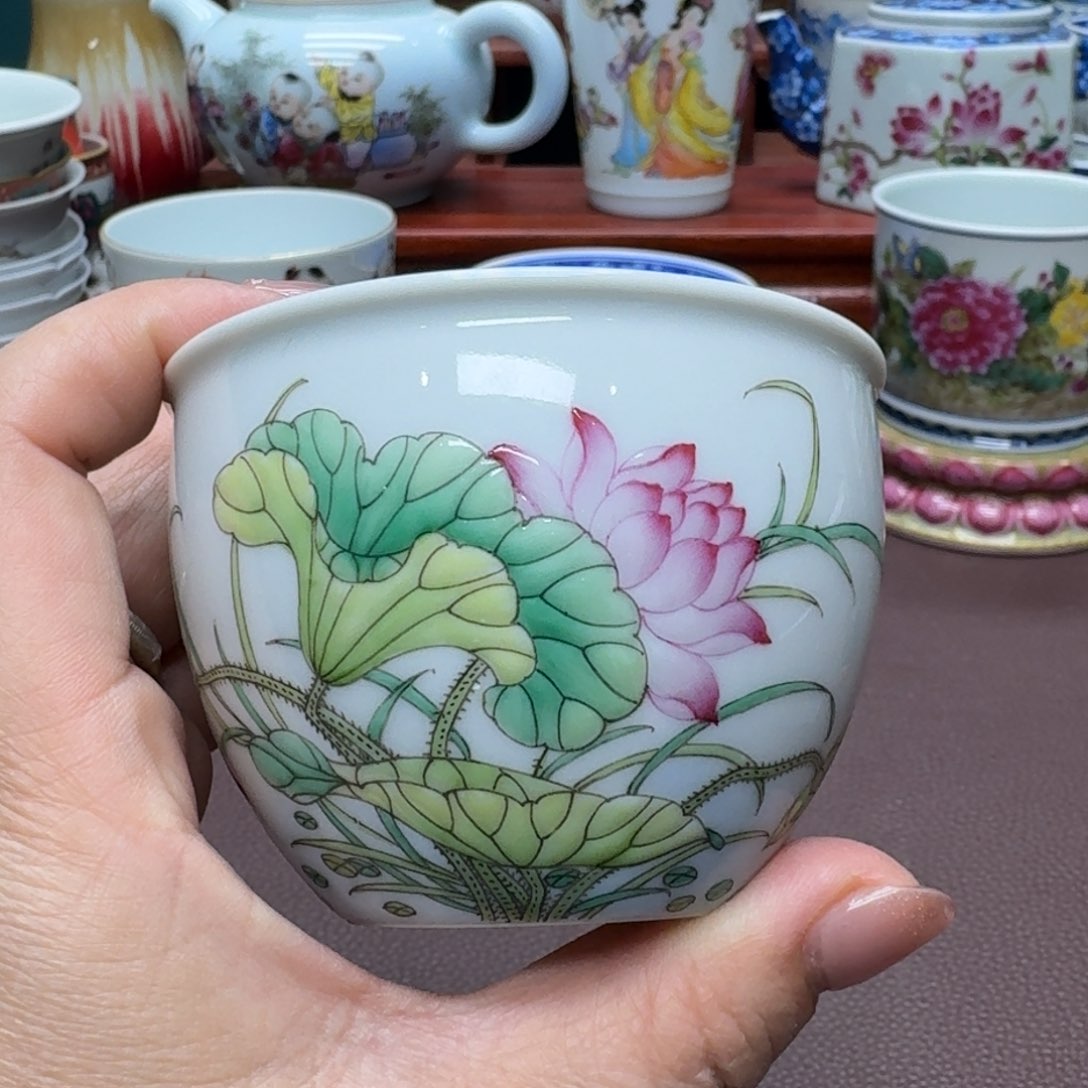 瓷片景德镇仿古手工制作精品展示