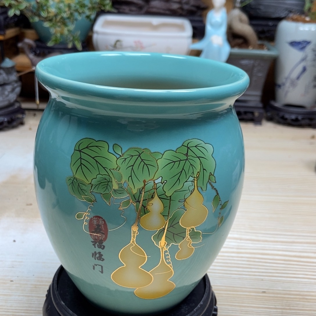 瓷片陶瓷花盆陶瓷艺术