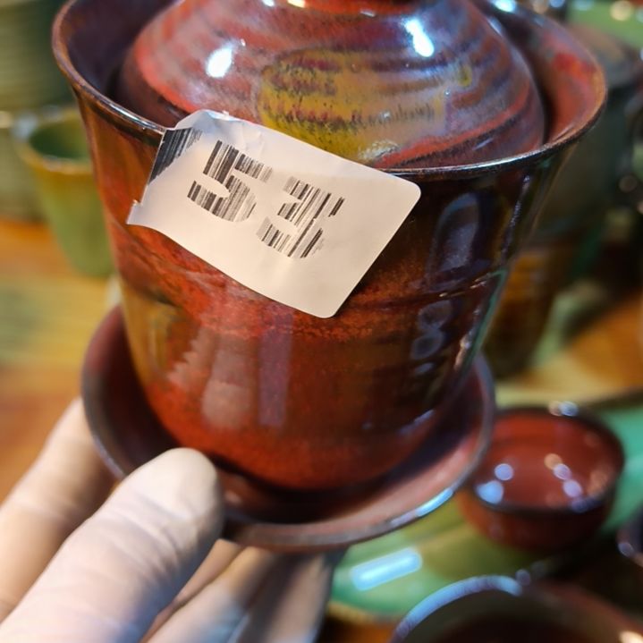 用***伊瓷片磁州窑五厂盘碗壶杯有瑕疵