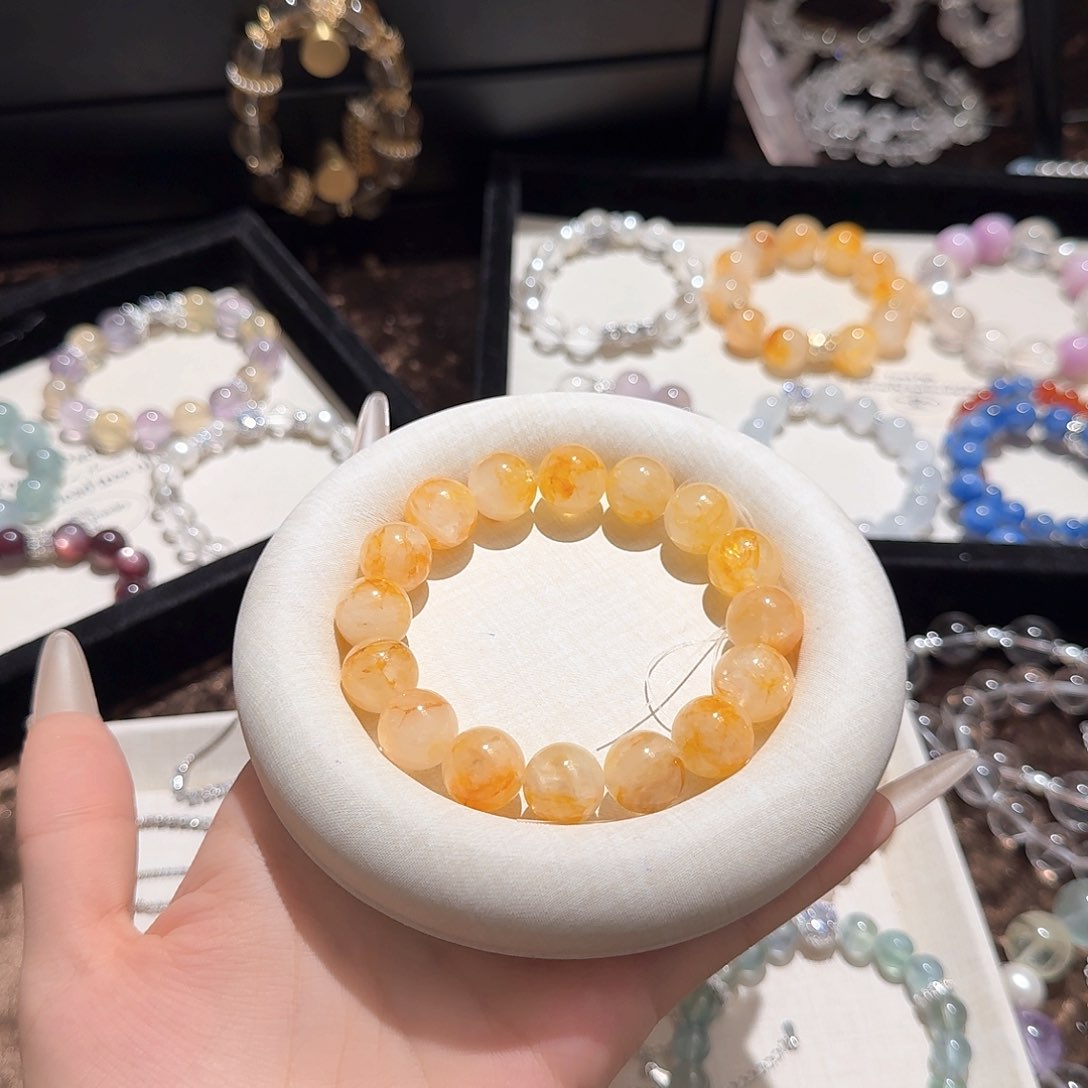 水晶手链未镶嵌兔*～黄