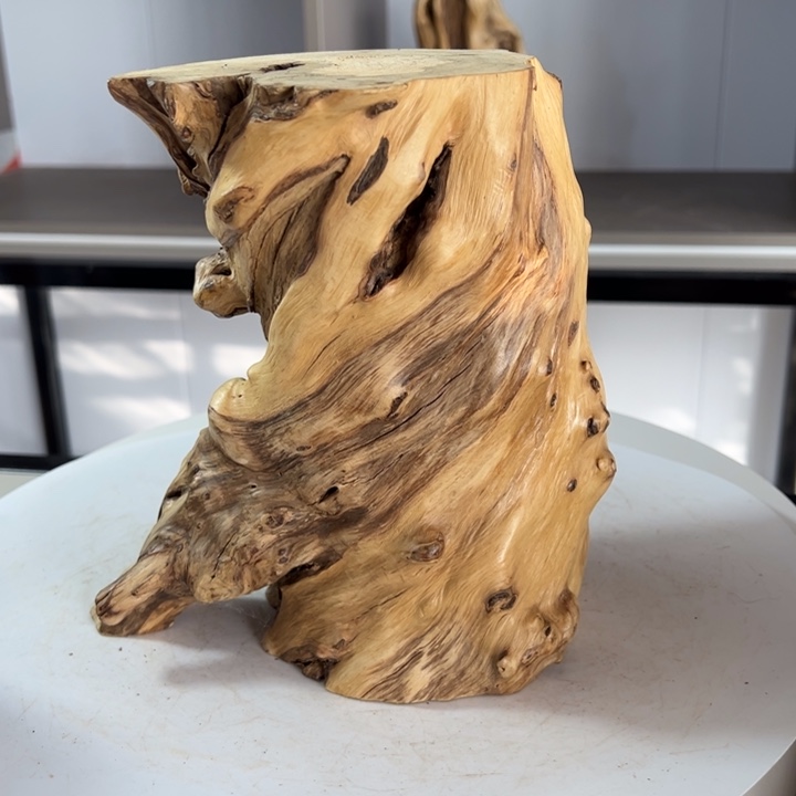 涛***聊木石榴木榴疤底座摆件