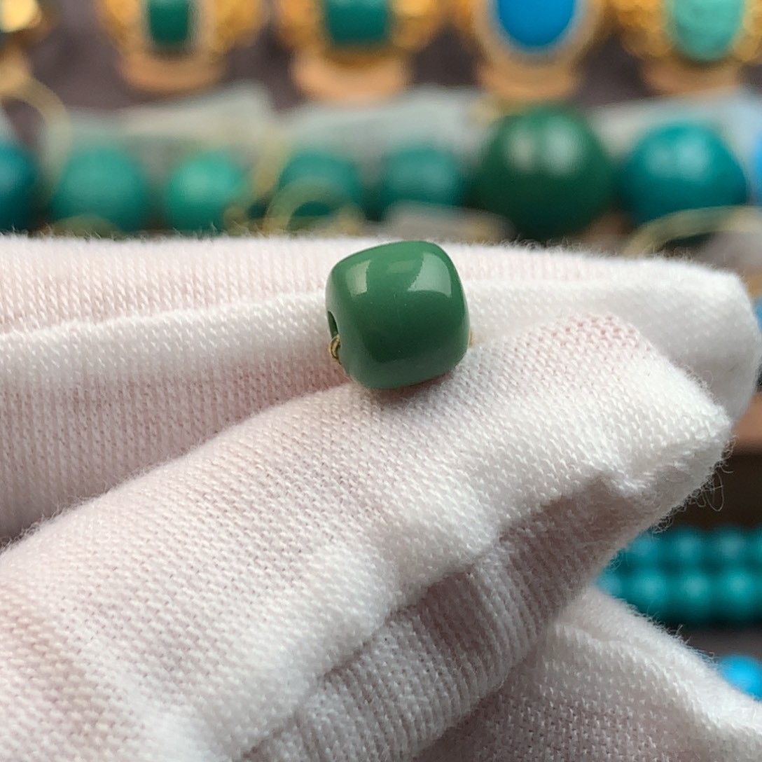 绿松石未镶嵌发饰7*7mm